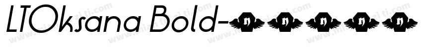 LTOksana Bold字体转换